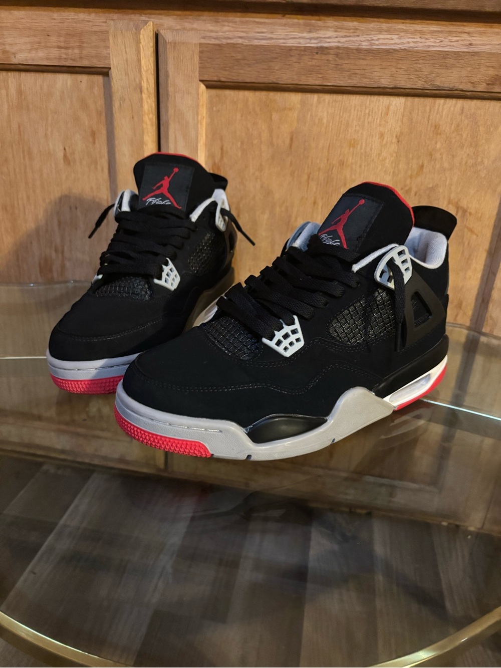 Jordan Men's Black, Red & White Retro Basketball Sneakers